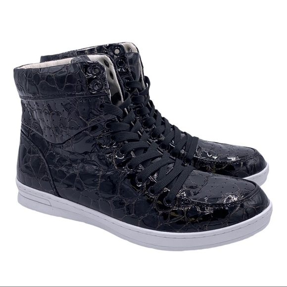 Jump Shoes - JUMP High Top Leather Lace Up Leather Sneakers Size 9 NEW